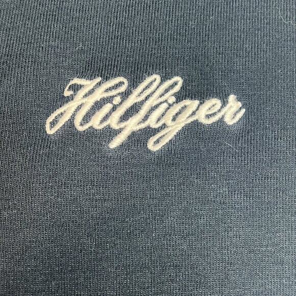 Tommy Hilfiger Navy Cotton Knit Shirt Tee T-shirt Dress - Picture 4 of 9